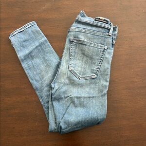 Citizens Of Humanity Blue Ankle Cropped Jeans